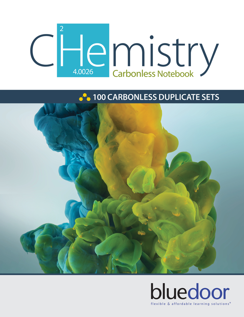 Chemistry Carbonless Notebook (100 Sets)